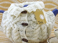 ravelry Aran Sweater Tea Cozy